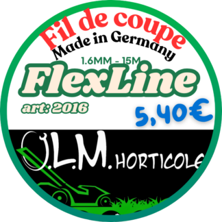 FlexLine fil de coupe nylon 1.6mm pour débroussailleuse