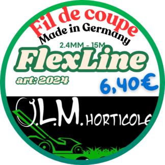FlexLine fil de coupe nylon 2.4mm pour débroussailleuse