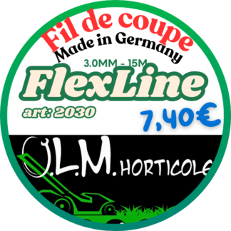 FlexLine fil de coupe nylon 3.0mm pour débroussailleuse